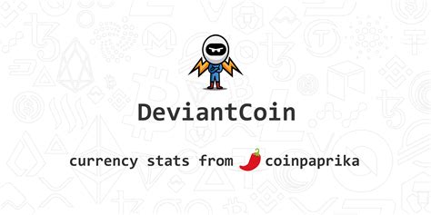 DeviantCoin (DEV) Price, Charts, Market Data and News.